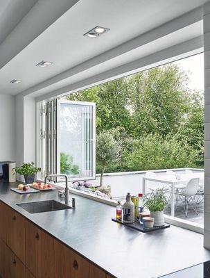 Kitchen bifold window