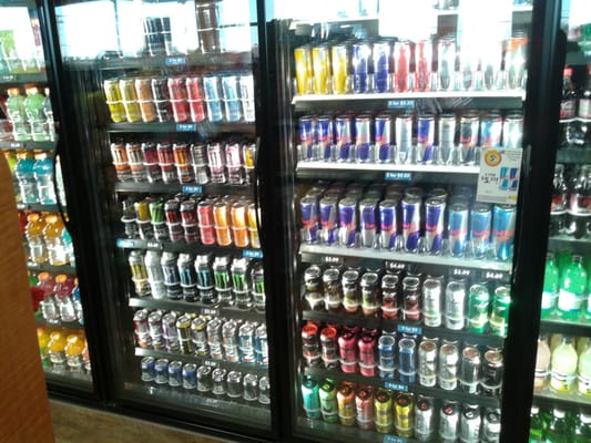 Biggest selection and variety of Energy drinks.