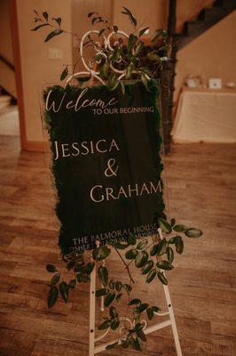 Handmade Welcome Sign