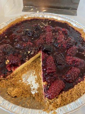 Blackberry Key lime pie - has a hint of Rosemary