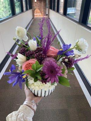 TCU themed arrangement