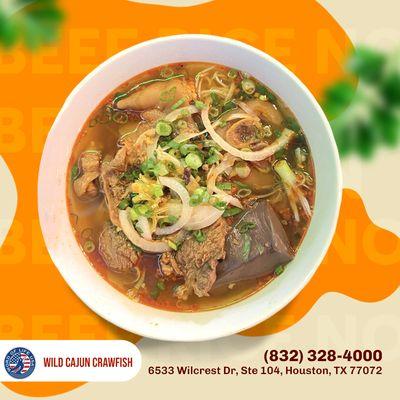 After work today, treat yourself to a steaming hot bowl of beef vermicelli!