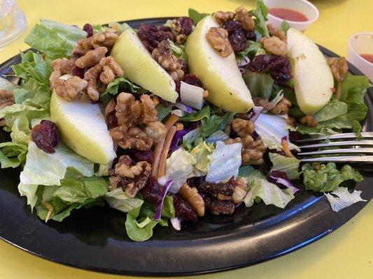 Cranberry Walnut Salad. Delicious but it took 45-50 min to get my order.