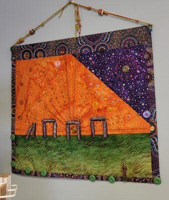 Embroidery and Quilting by local artist.