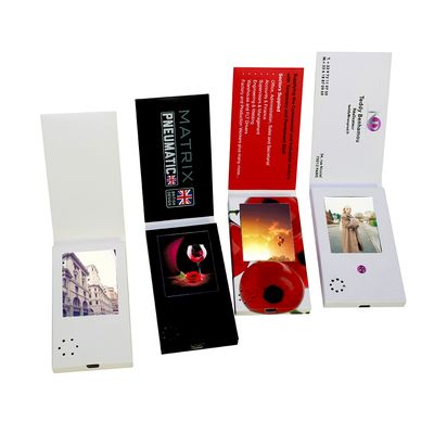 Business Card Sized Video Brochures. Your business card, with your elevator pitch, demo, or trailer. Minimum order quantity 100 units