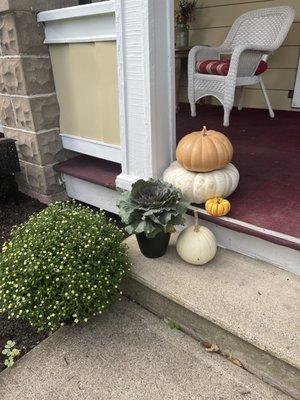 Porch decorated