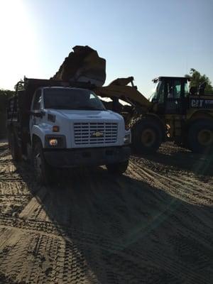 Spillway Dirt Delivery