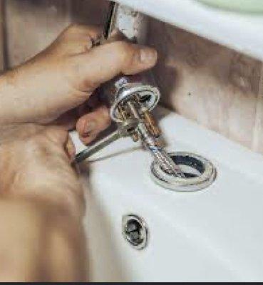 Lavatory faucet repair