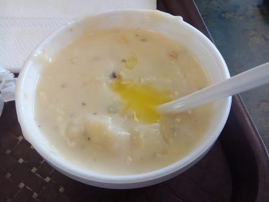 Buttery clam chowdah