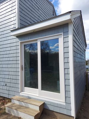 Patio door installation