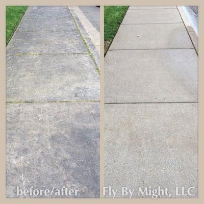 Sidewalk before/after - Minimize your liability risks & increase your curb appeal!