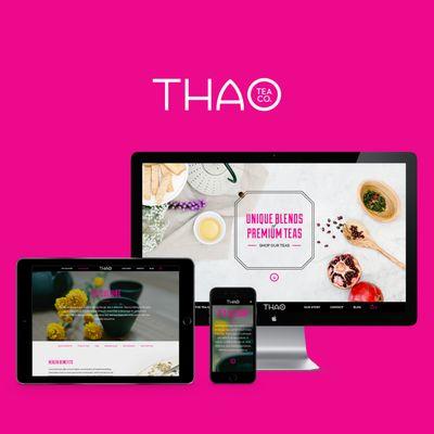 THAO Tea Website and Brand Identity Design