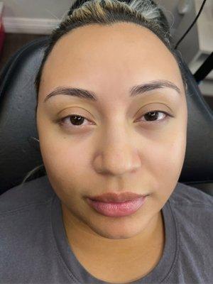 Before Microblading and Microshading procedure