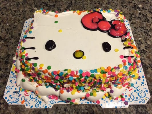 Hello Kitty Ice Cream Cake