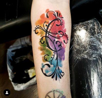 Watercolor tattoo