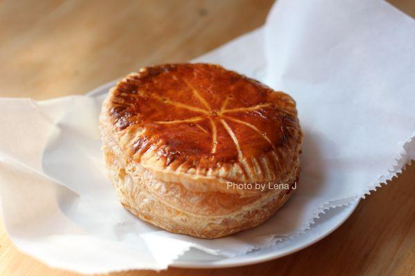 Individual King's Cake (galette des rois Parisenne) ($5) for Epiphany - puff pastry and almond cream