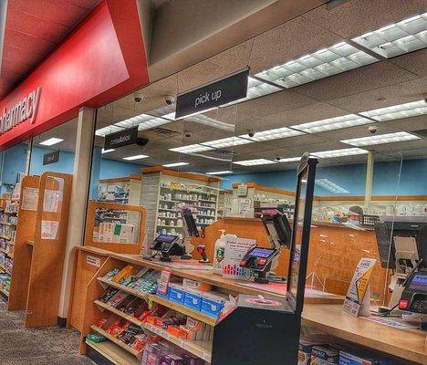 The pharmacy desk at the CVS in Mitchell