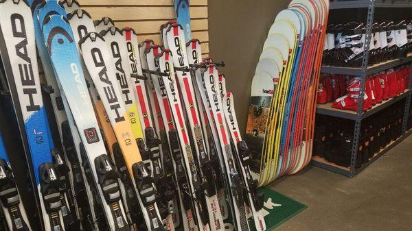 Ski and snowboard rentals for all ages and sizes of riders.  Our rentals are all mountain equipment that work well on groomed and powder.