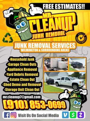 We offer many services at Mr.CleanUp