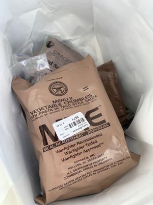 Excellent choice of authentic US military MRE's :)