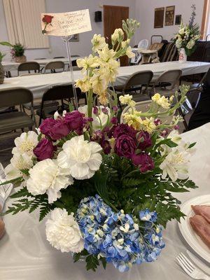 The hydrangea was wilted along with half of the other flowers in this arrangement. But the hydrangea was definitely the worst