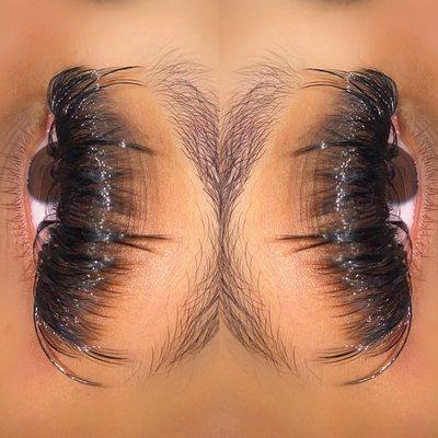 Strip lash look