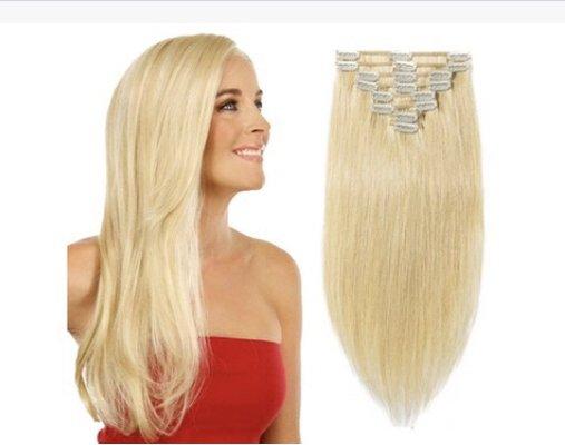 8A Human Hair Weave Clip In's