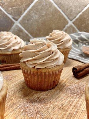 Cinnamon Sugar Swirl Cupcakes