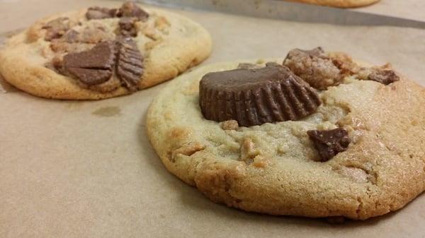 Fresh baked Reese's Cookies