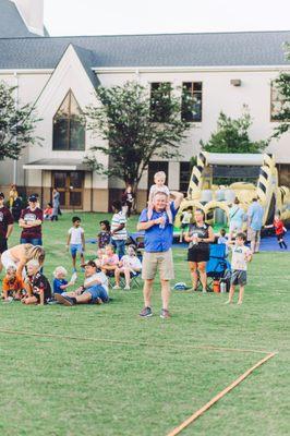 Gameday event at Central Church.