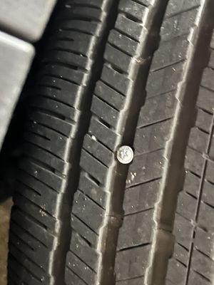 Screw in tire