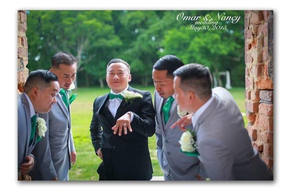 Groom and his guys