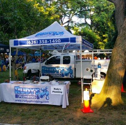 Here's our booth at the Taste of Duarte! Stop by next year to meet our crew and ask us questions!