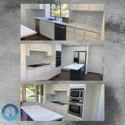 Freshly painted kitchen cabinets can give a new life to a kitchen.  Contact us at (714) 331-7510 for a complimentary estimate today!