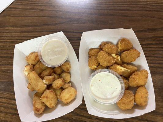 Cheese curds from the bar