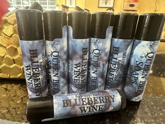 Blueberry wine lip balm, Customer favorite