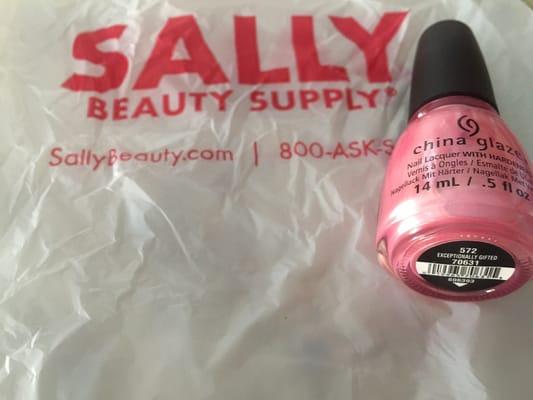 China Glaze "Exceptionally Gifted" @ Sally Beauty Supply ($7.49) 7.30.15