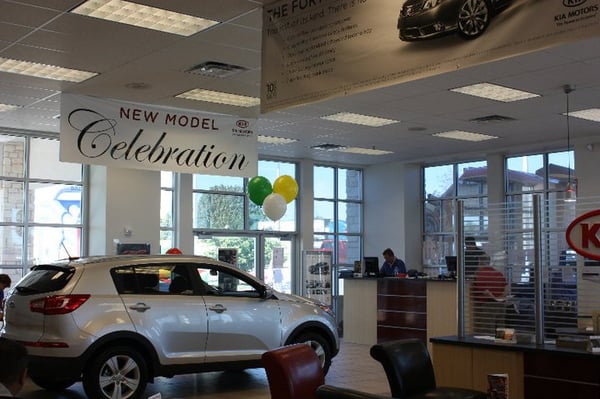 Our Showroom Floor at Southwest Kia Rockwall