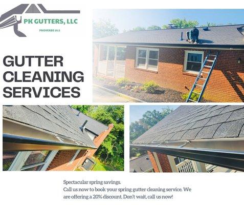 Call us now to book your spring gutter cleaning service.