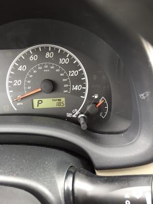 The guy lied about the full tank.