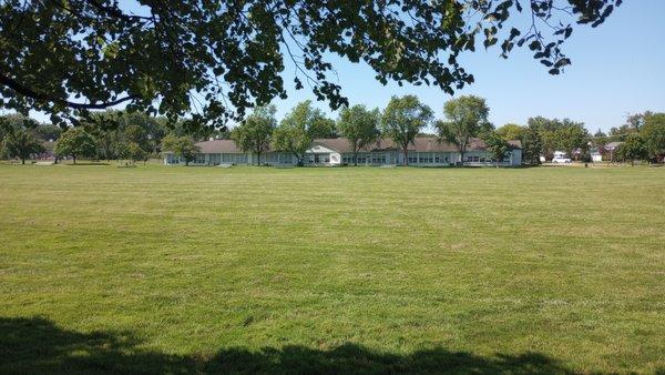 Highland Park's West Ridge Center (from across the field)