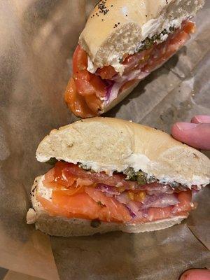 NYC bagel. Lox could use more flavor IMO. But it's good looking!