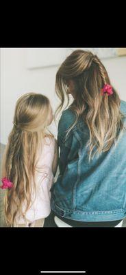 Mommy and Me Cuts. highlights, Treatments and styles