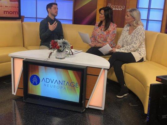 Dr. Evan Norum with Advantage Chiropractic sits down with the hosts of TMJ4 to discuss neuropathy treatments.