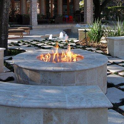 Fire pit and seating