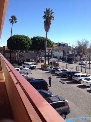 View of street from doctor office, which is on second floor