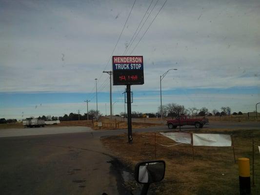 It does say truck stop.