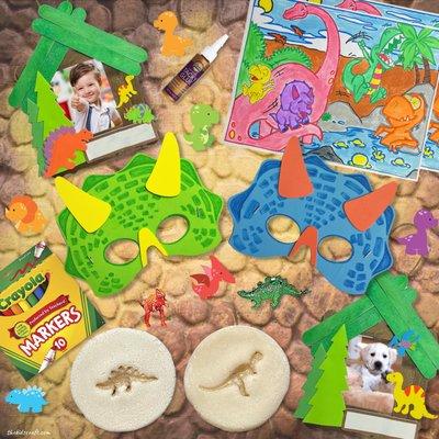 The Land of Lucky Saurus (Dinosaur) Craft Box