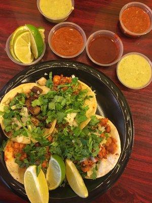 Taco Tuesday. Al pastor and carne asada