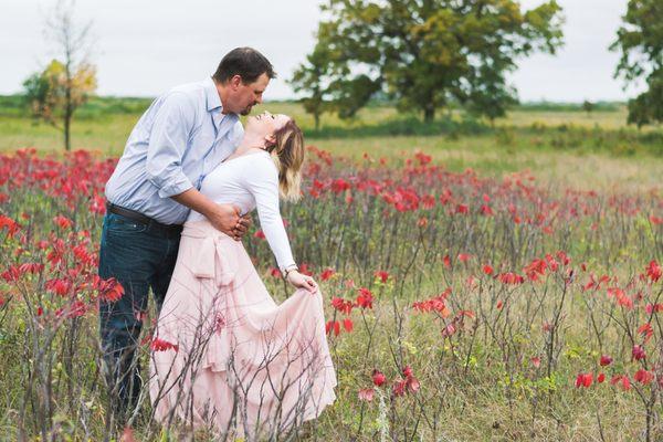 Anniversary pictures in Fargo, ND - it was a gloomy, drizzly day, but Rob & Jess rocked it!